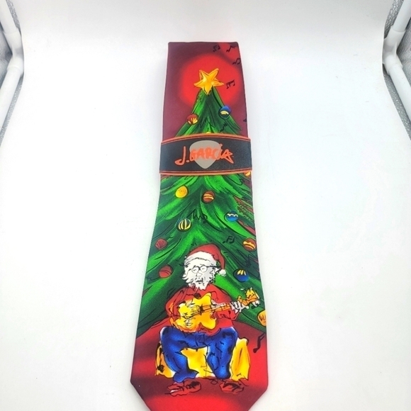 𝅺jerry Garcia collectible Christmas 🎄 👔 tie - Picture 1 of 5